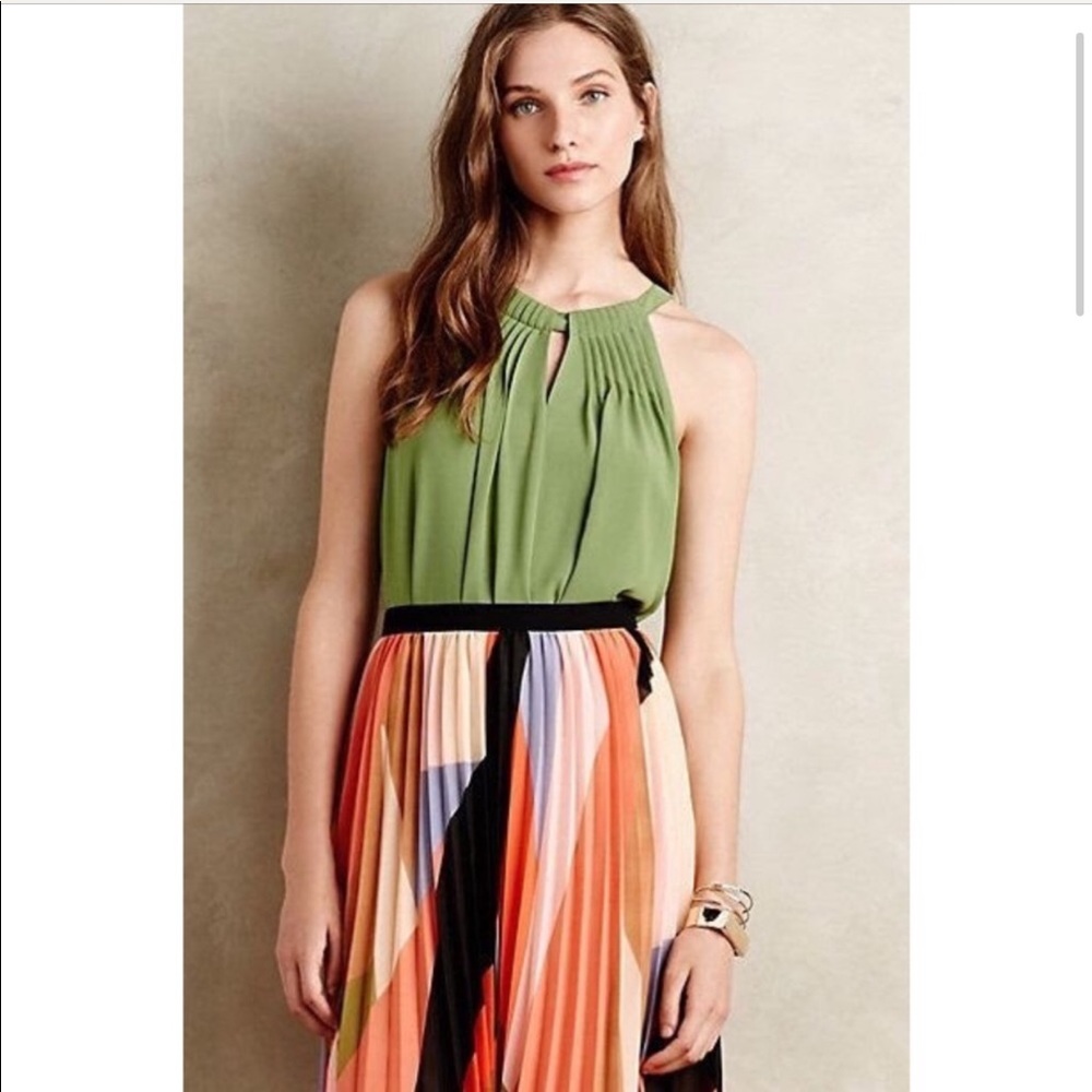 NWT green sleeveless top